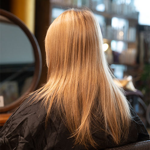 Blonde Tape Extensions Vorher