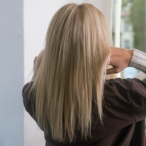 Blonde Extensions vorher Inspiration