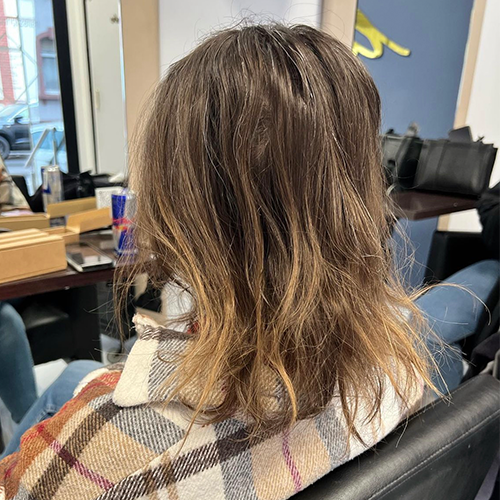 Braune Extensions vorher Beispiel