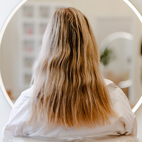 Blonde Extensions Vorher