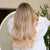Blonde Extensions Nachher